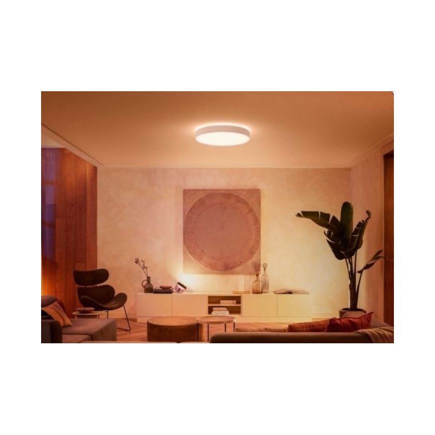 Philips - reguliuojamas LED lubinis šviestuvas Hue LED/48W/230V 2200-6500K skersmuo 551 mm baltas + nuotolinis valdymas