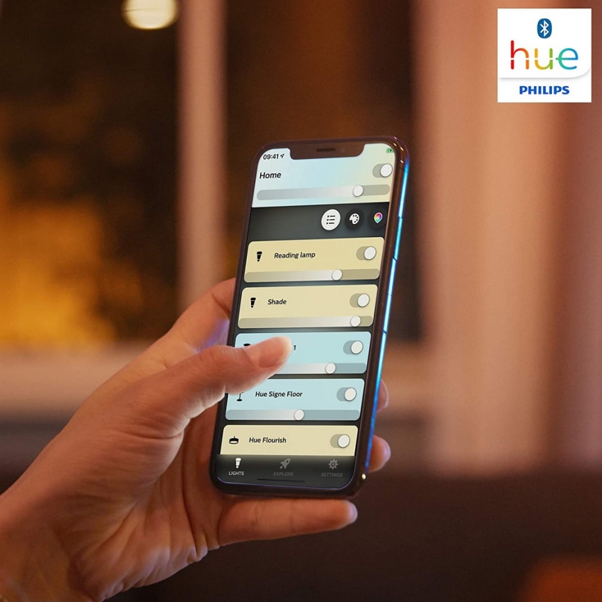 Philips - reguliuojamas LED lubinis šviestuvas Hue LED/48W/230V 2200-6500K skersmuo 551 mm baltas + nuotolinis valdymas