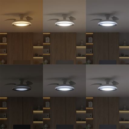 Philips - dimeriuojamas LED lubinis šviestuvas su ventiliatoriumi BLISS LED/35W/230V baltas + nuotolinis valdymas
