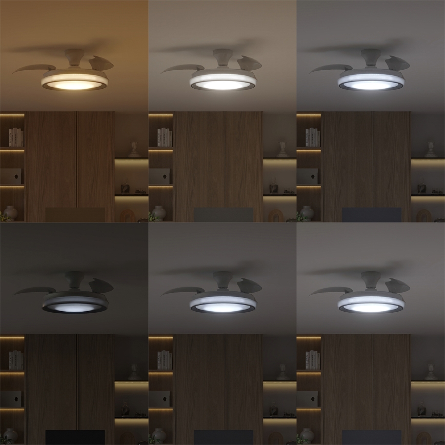 Philips - dimeriuojamas LED lubinis šviestuvas su ventiliatoriumi BLISS LED/35W/230V baltas + nuotolinis valdymas