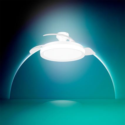Philips - dimeriuojamas LED lubinis šviestuvas su ventiliatoriumi BLISS LED/35W/230V baltas + nuotolinis valdymas