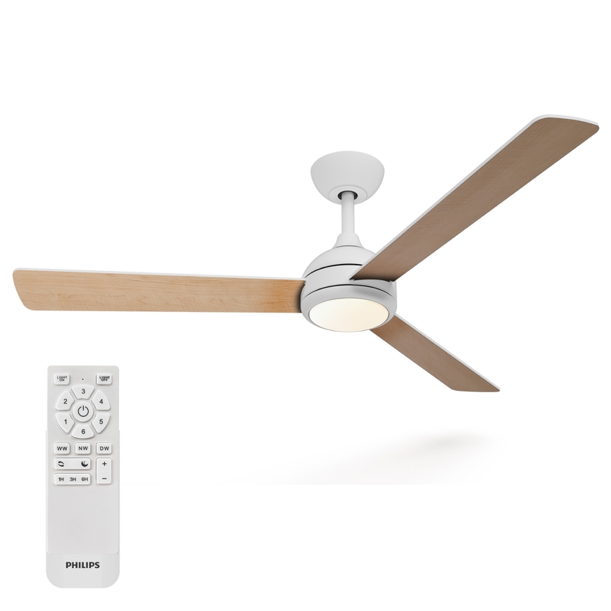Philips - reguliuojamo ryškumo LED lubinis ventiliatorius CIVX LED/24W/230V + nuotolinis valdymas