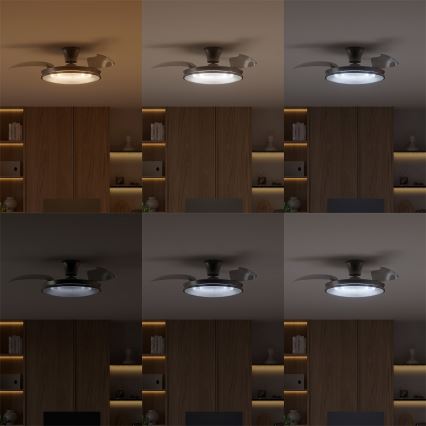 Philips - LED dimeriuojamas lubų šviestuvas su ventiliatoriumi ATLAS LED/35W/230V matinis chromas + nuotolinis valdymas