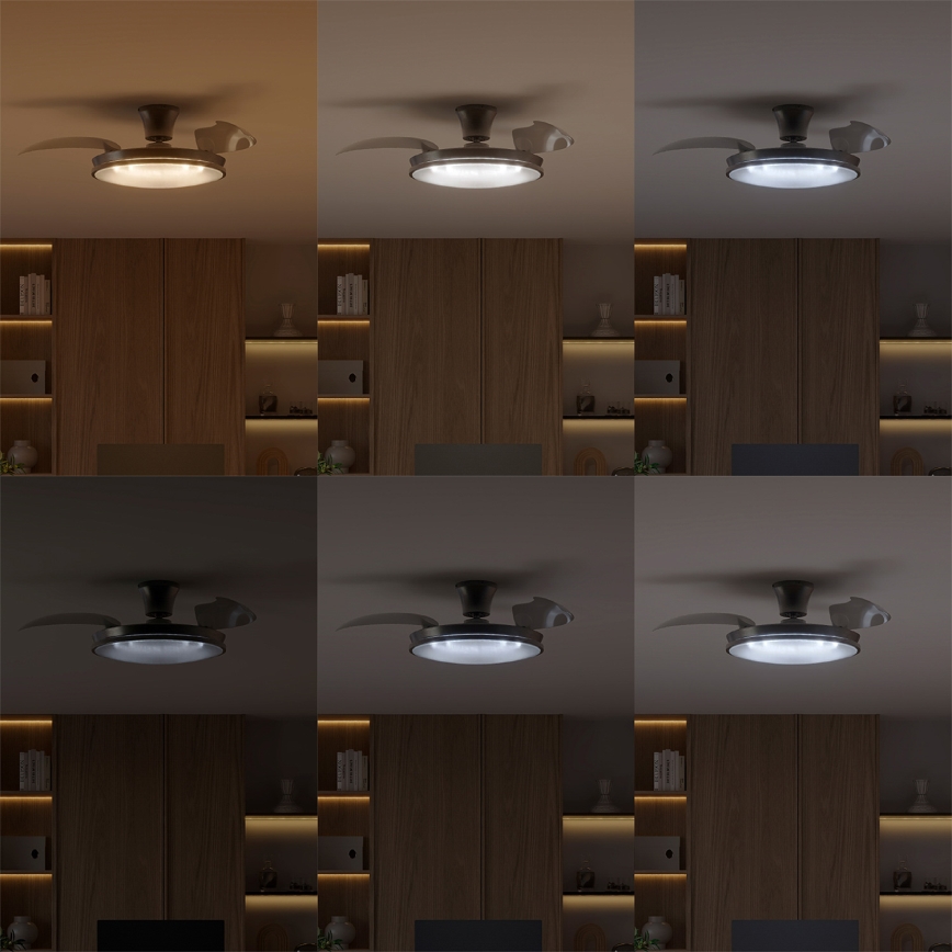 Philips - LED dimeriuojamas lubų šviestuvas su ventiliatoriumi ATLAS LED/35W/230V matinis chromas + nuotolinis valdymas