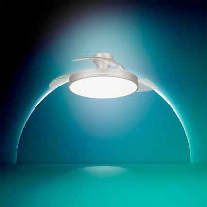 Philips - LED dimeriuojamas lubų šviestuvas su ventiliatoriumi ATLAS LED/35W/230V matinis chromas + nuotolinis valdymas