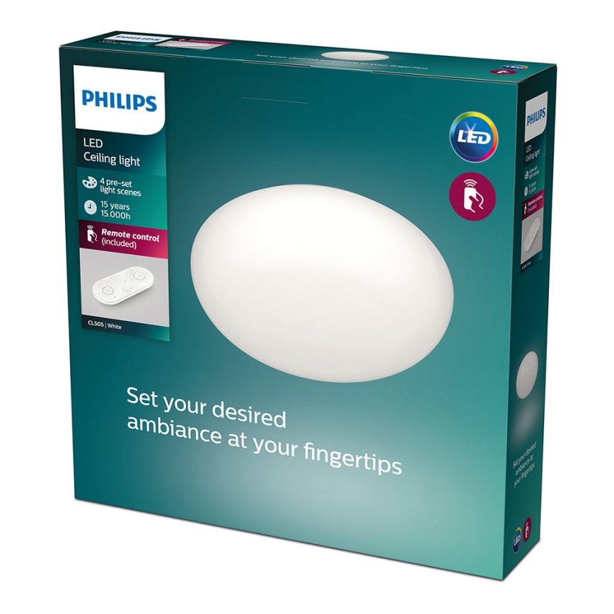 Philips - LED dimeriuojamas lubinis šviestuvas LED/23W/230V + nuotolinis valdymas