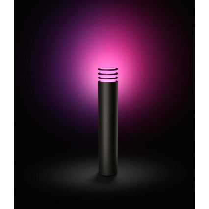 Philips - LED RGB dimeriu reguliuojama lauko lempa Hue LUCCA 1xE27/8,1W/230V 77 cm 1000-20000K IP44