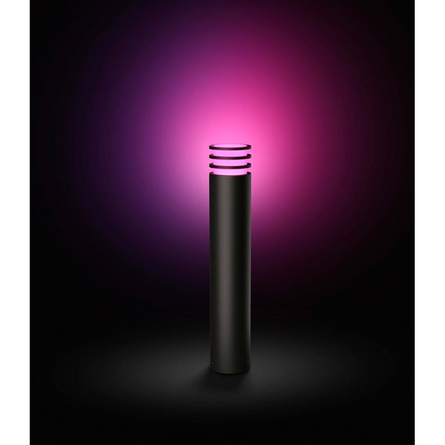 Philips - LED RGB dimeriu reguliuojama lauko lempa Hue LUCCA 1xE27/8,1W/230V 77 cm 1000-20000K IP44
