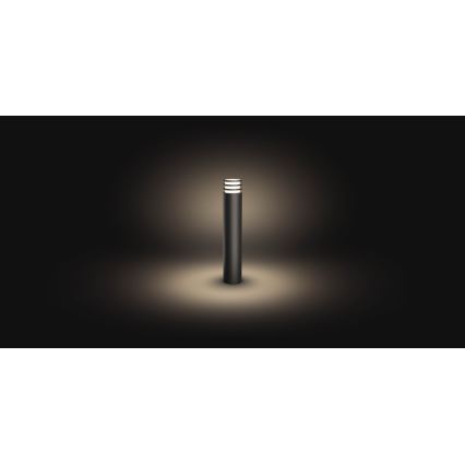 Philips - LED RGB dimeriu reguliuojama lauko lempa Hue LUCCA 1xE27/8,1W/230V 77 cm 1000-20000K IP44