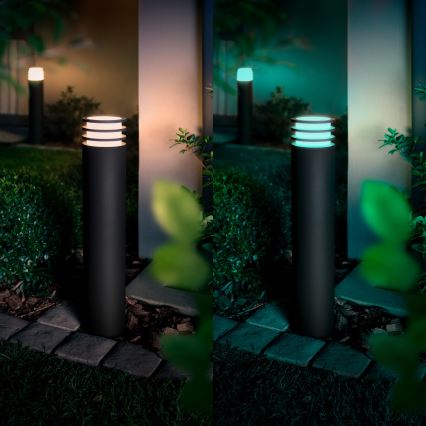 Philips - LED RGB dimeriu reguliuojama lauko lempa Hue LUCCA 1xE27/8,1W/230V 77 cm 1000-20000K IP44