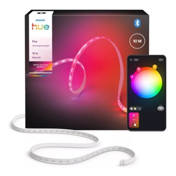 Philips - RGBW dimeriuojama LED juosta Hue FLUX, 10 m, 60 W, 230 V, 2200–6500 K