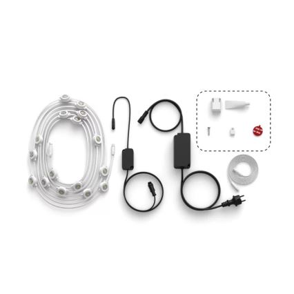 Philips - LED RGBW reguliuojama lauko girlianda Hue FESTAVIA 32xLED 18m 1000-20000K IP65