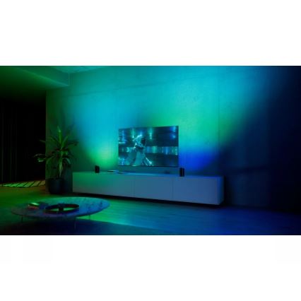 Philips - Komplektas 2x LED RGBW dimeriuojamas projektinis šviestuvas Hue PLAY LED/20W/230V 2000–6500K juodas