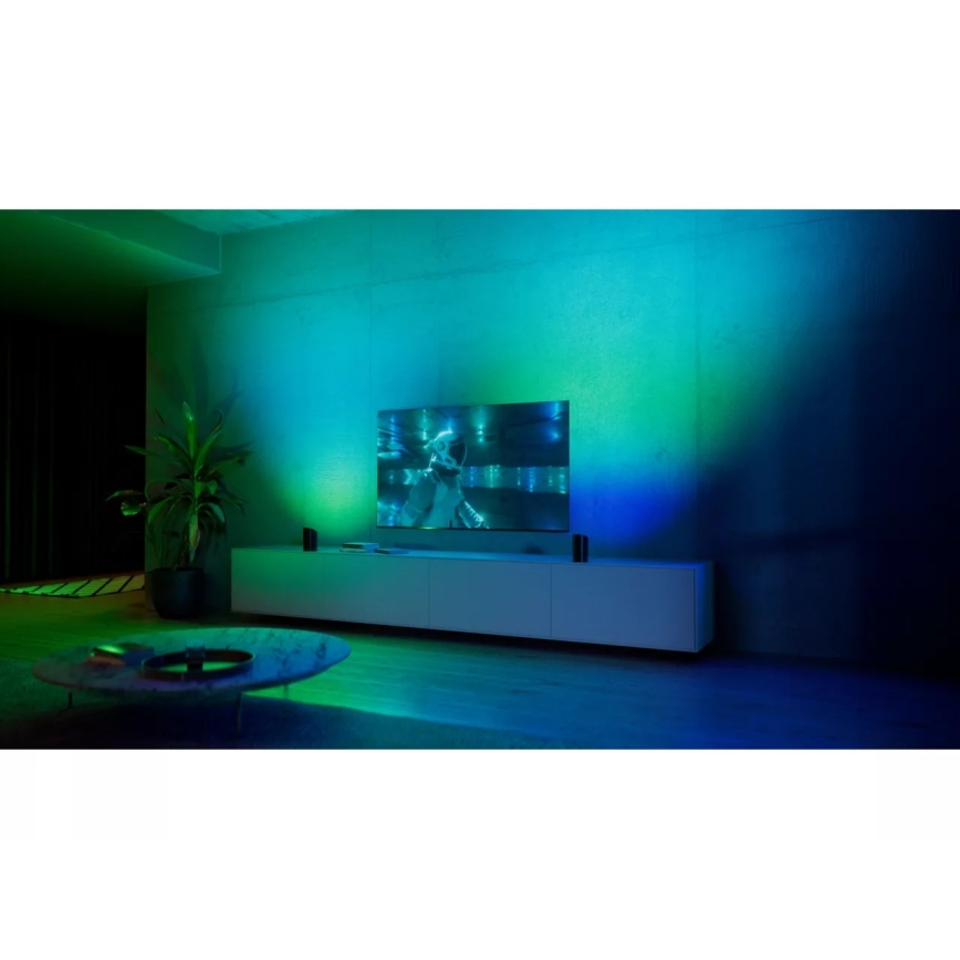 Philips - Komplektas 2x LED RGBW dimeriuojamas projektinis šviestuvas Hue PLAY LED/20W/230V 2000–6500K juodas