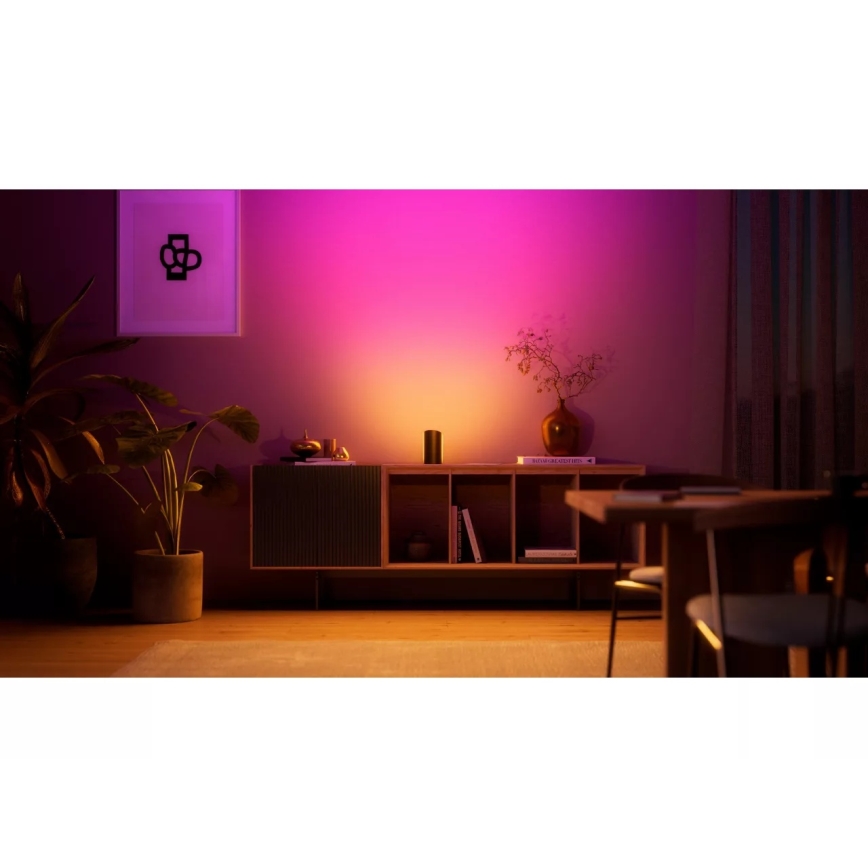 Philips - Komplektas 2x LED RGBW dimeriuojamas projektinis šviestuvas Hue PLAY LED/20W/230V 2000–6500K juodas