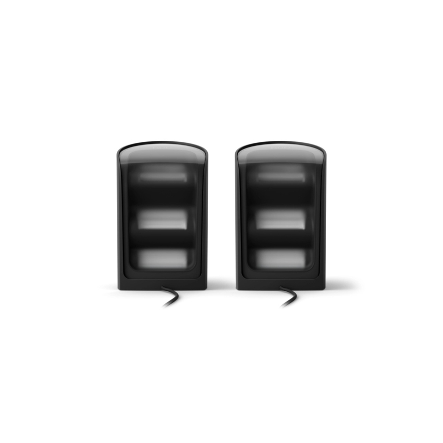 Philips - Komplektas 2x LED RGBW dimeriuojamas projektinis šviestuvas Hue PLAY LED/20W/230V 2000–6500K juodas