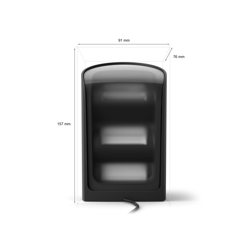 Philips - Komplektas 2x LED RGBW dimeriuojamas projektinis šviestuvas Hue PLAY LED/20W/230V 2000–6500K juodas