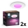 Philips - Rinkinys 2 vnt. RGBW LED dimeriuojami vonios įleidžiami šviestuvai Hue SLIM LED/8,3W/230V 2000-6500K balti IP44