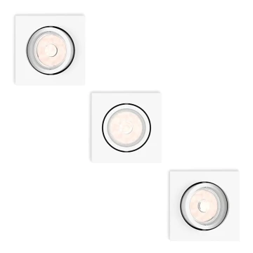 Philips - Rinkinys 3 vnt. įleidžiamų lubinių šviestuvų 1xGU10/5,5W/230V
