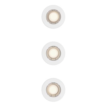 Philips - RINKINYS 3x įmontuojamas šviestuvas PERIDOT 1xGU10/7W/230V baltas