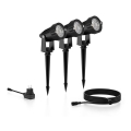 Philips - RINKINYS 3x LED Lauko taškinis šviestuvas CAPER LED/1,5W/24/230V IP44