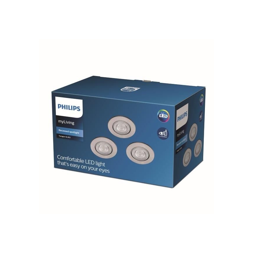 Philips - Rinkinys 3x LED Pakabinamas šviestuvas  LED/4.5W/230V 2,700K