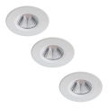 Philips - RINKINYS 3x LED pritemdomas vonios šviestuvas LED/5,5W/230V 2700K IP65