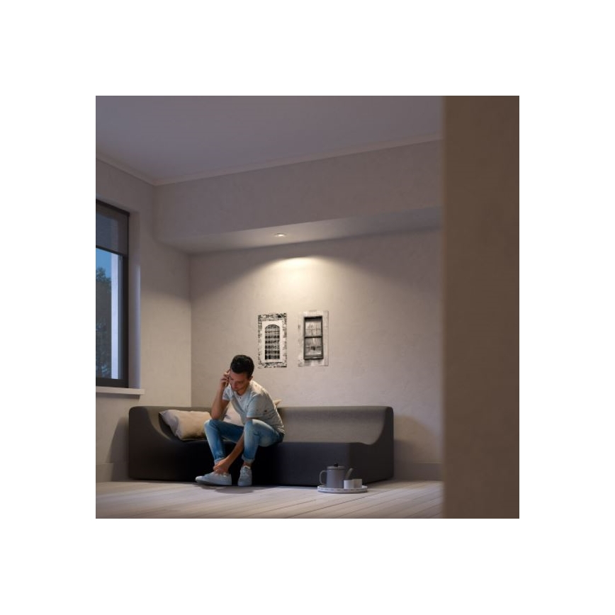 Philips 50203/11/P0 - RINKINYS 3x LED Reguliuojamas įleidžiamas šviestuvas SHELLBARK Warm Glow 1xLED/4,5W/230V 2200-2700K