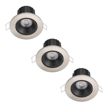 Philips - RINKINYS 3x LED Reguliuojamas vonios įleidžiamas šviestuvas ABROSA LED/9W/230V IP44