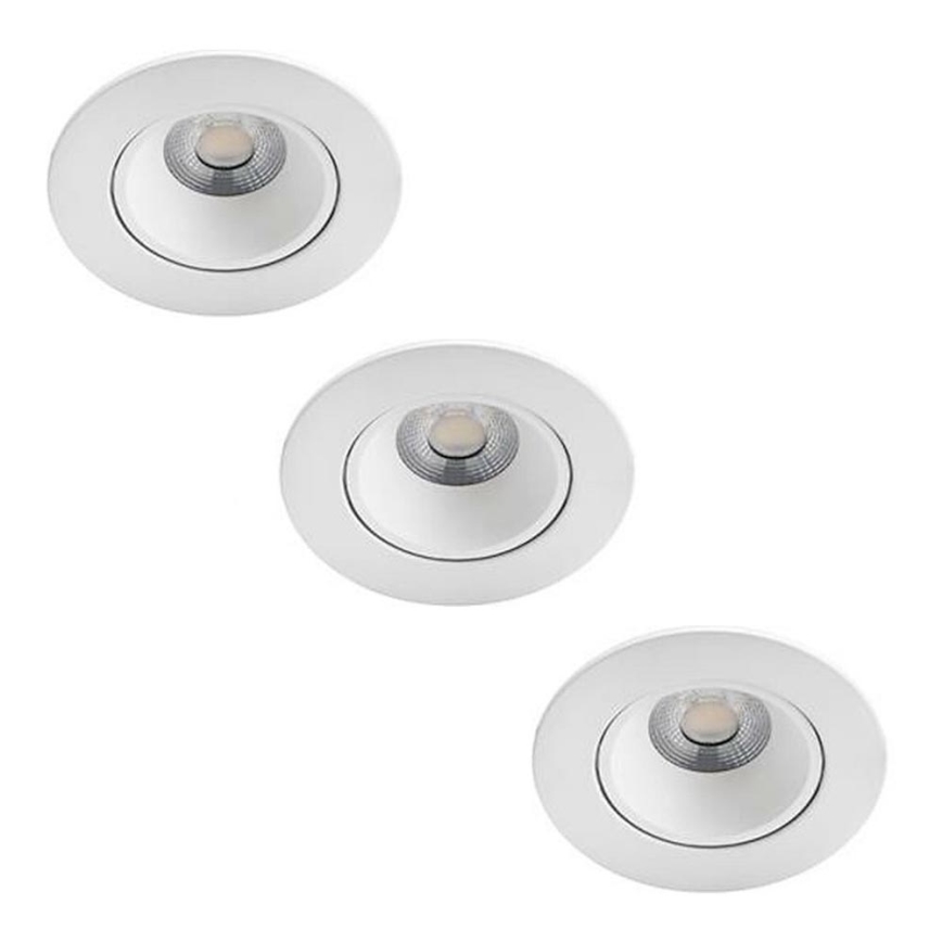 Philips - RINKINYS 3x LED Reguliuojamas vonios įleidžiamas šviestuvas ABROSA LED/9W/230V IP44