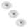 Philips - RINKINYS 3x LED Reguliuojamas vonios įleidžiamas šviestuvas ABROSA LED/9W/230V IP44