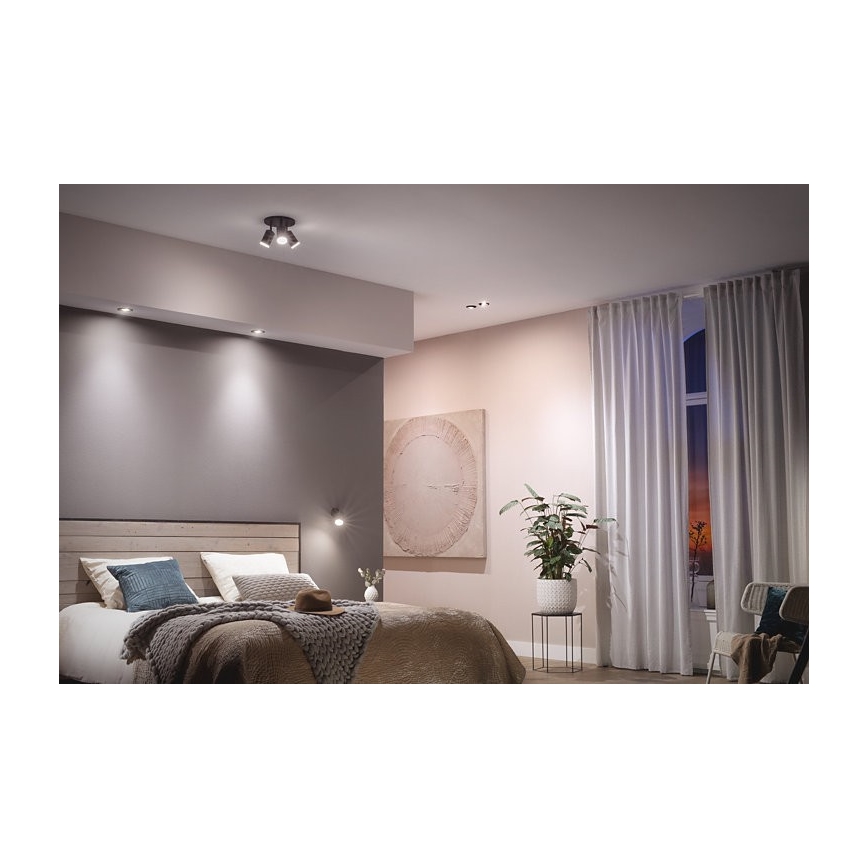 Philips - RINKINYS 3x LED RGB Reguliuojamas įleidžiamas šviestuvas Hue CENTURA 1xGU10/5,7W/230V 2000-6500K
