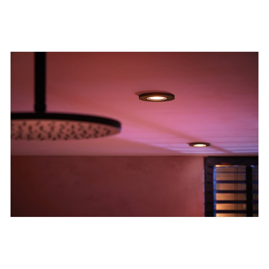 Philips -RINKINYS 3x LED RGBW Reguliuojamas vonios įleidžiamas šviestuvas Hue XAMENTO 1xGU10/5,7W/230V 2200-6500K IP44