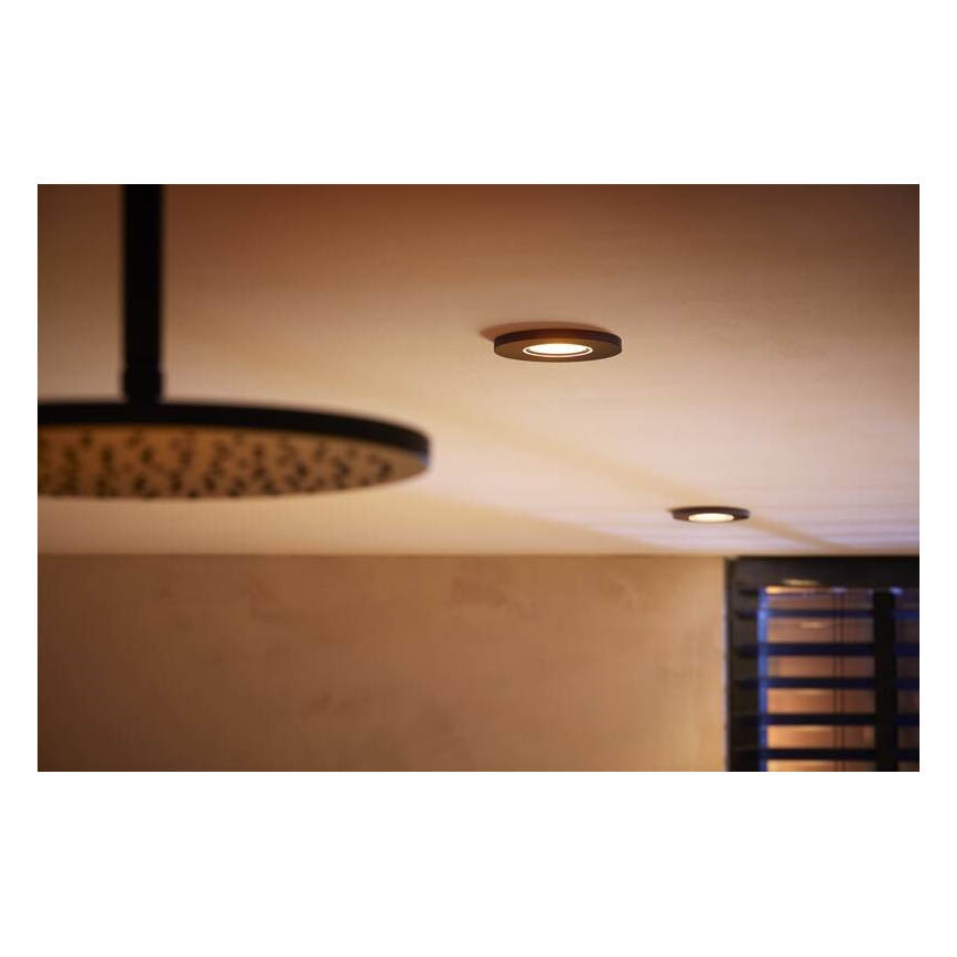 Philips -RINKINYS 3x LED RGBW Reguliuojamas vonios įleidžiamas šviestuvas Hue XAMENTO 1xGU10/5,7W/230V 2200-6500K IP44