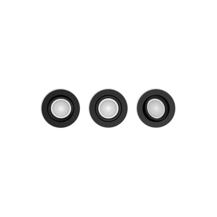 Philips - RINKINYS 3xLED RGBW Reguliuojamas įleidžiamas šviestuvas Hue CENTURA 1xGU10/4,2W/230V 2000-6500K