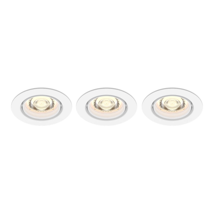 Philips -RINKINYS 3xLED Reguliuojamas įleidžiamas šviestuvas IMPALA Warm Glow LED/6W/230V