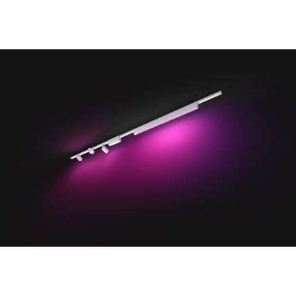 Philips - RINKINYS 4x LED RGB Reguliuojamas šviestuvas bėgių sistemai Hue PERIFO LED RGB/44,6W/230V 2000-6500K