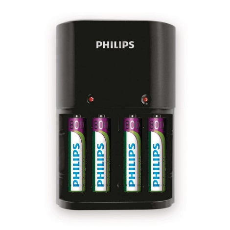 Philips SCB1450NB/12 - Baterijų įkroviklis MULTILIFE 4xAAA 800 mAh 230V