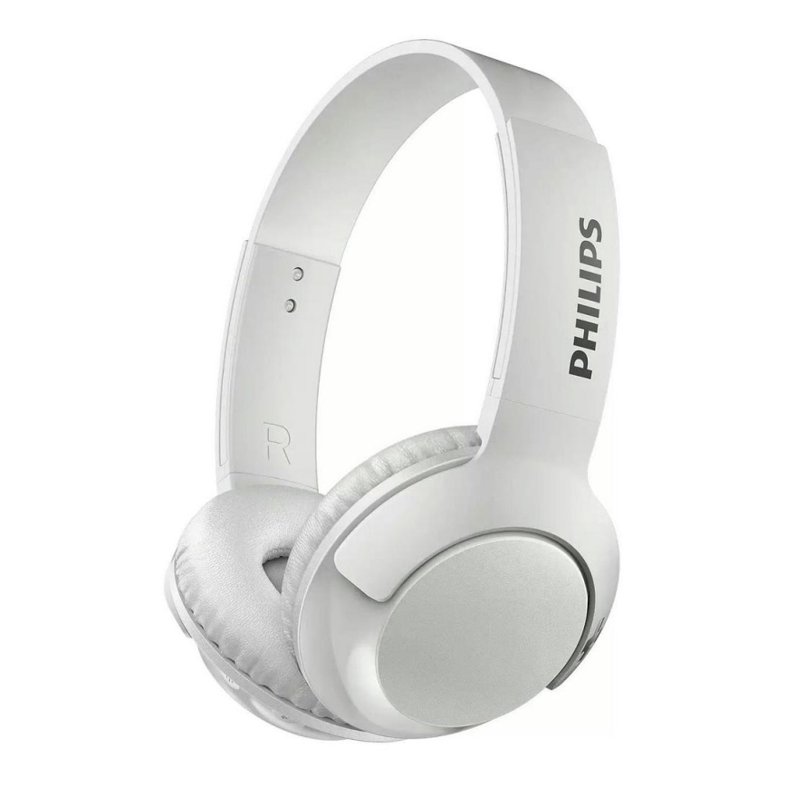 Philips SHB3075WT/00 – Baltos belaidės ausinės su Bluetooth.