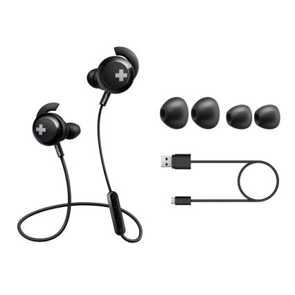 Philips SHB4305BK/00 – Bluetooth ausinės su mikrofonu juodos spalvos