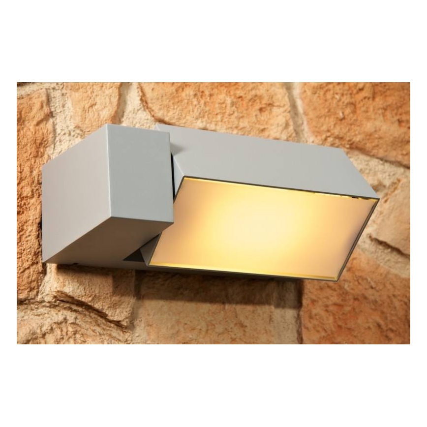 Philips - Sieninis lauko šviestuvas BORDER 1xE27/23W/230V IP44 pilkas