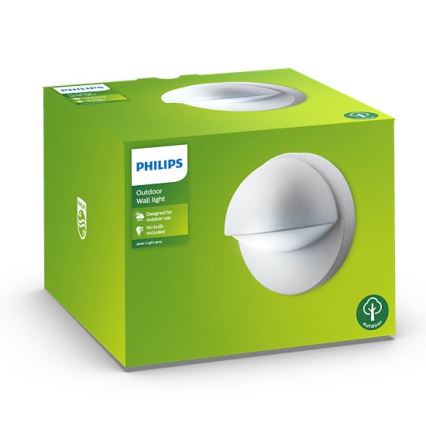 Philips - Sieninis lauko šviestuvas  JUNE 1xE27/12W/230V IP44