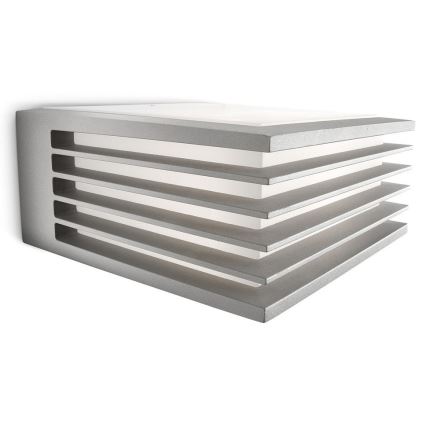Philips - Sieninis lauko šviestuvas SHADES 1xE27/15W/230V IP44 pilkas