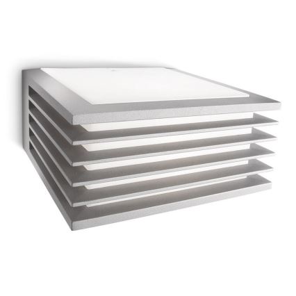 Philips - Sieninis lauko šviestuvas SHADES 1xE27/15W/230V IP44 pilkas