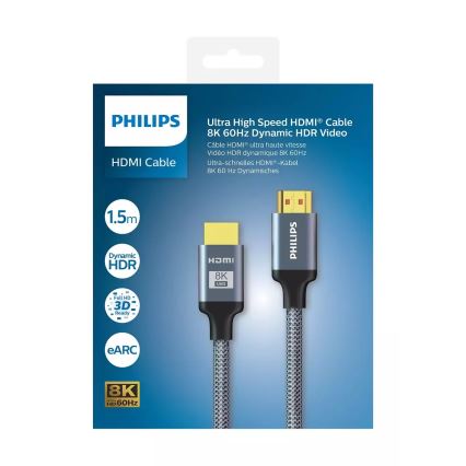 Philips SWV9115/10 - HDMI laidas 1,5m pilka