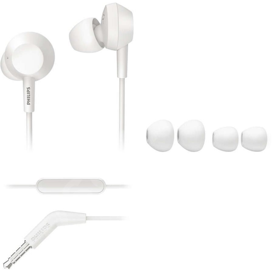 Philips TAE4105WT/00 – Ausinės su mikrofonu JACK 3,5 mm baltas