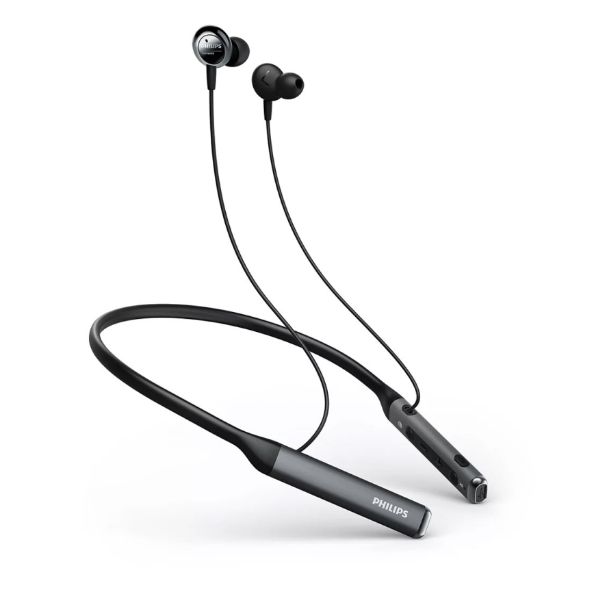 Philips TAPN505BK/00-Bluetooth ausinės su mikrofonu ir MicroSD grotuvu