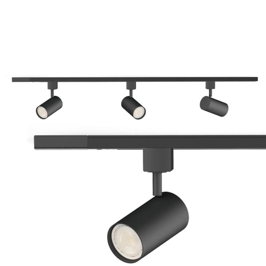 Philips - taškinis šviestuvas bėgelių sistemoje EASYLINK 3xGU10/7W/230V 1m juodas