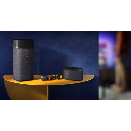 Philips TAT8505BK/00 - Belaidės ausinės IPX4 2x 55 mAh + 560 mAh juoda
