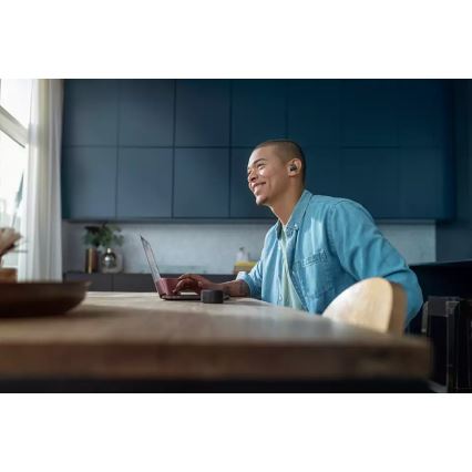 Philips TAT8505BK/00 - Belaidės ausinės IPX4 2x 55 mAh + 560 mAh juoda